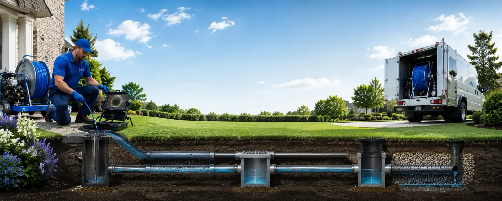 Outdoor drain cleaning information for Hometown, IL